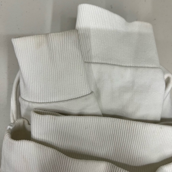 Perfect Moment White Zip Front Hoodie Sweatshirt Size M - Picture 9 of 10